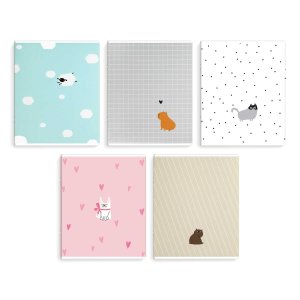 Тетрадь   48л Клетка МИЛЫЕ ЗВЕРУШКИ /А5+, мягкий переплёт (2 скобы), мелован 70940