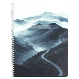 Тетрадь  96л Клетка ДОРОГА В ГОРЫ/ А4 гребень по длинной стороне, мелован 72640