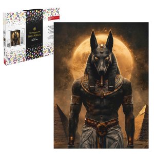Алмазная  мозаика (набор для творчества) арт. 71419 / 25 АНУБИС, размер: 30*40 см, (18 цветов страз,