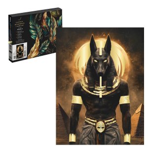 Набор для творчества Картина по номерам с поталью на черном холсте арт. 71301 / 24 АНУБИС, размер: 3