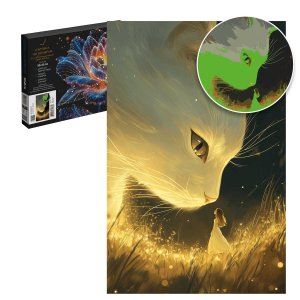 Картина по номерам со светящимися красками ЛУННЫЙ КОТ 71297