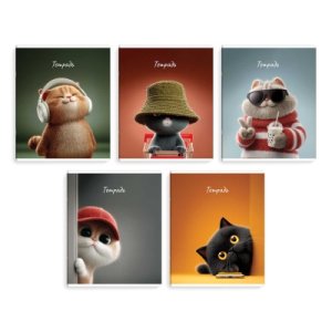 Тетрадь  48л Клетка СОВРЕМЕННЫЕ КОТЫ 70922