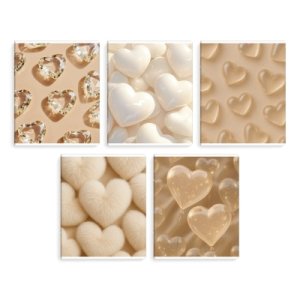 Тетрадь  48л Клетка БЕЖЕВЫЕ СЕРДЦА 70932