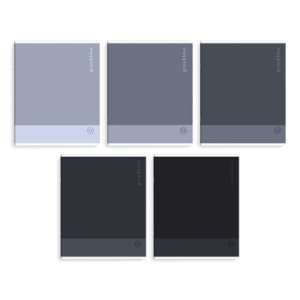 Тетрадь  48л Клетка ОТТЕНКИ СЕРОГО 70935