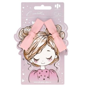 Набор заколок для волос Зажим БАНТИКИ в наборе 2шт 6,3 см 71787