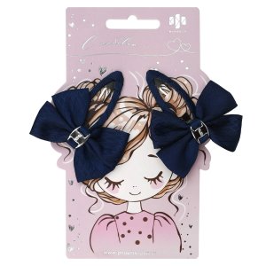 Набор заколок для волос клик-клак БАНТЫ 5,5 см  2 шт в наборе 71746