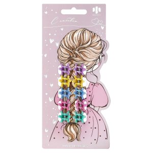 Набор заколок для волос Крабик КОРОНЫ 10 шт в наборе 71805