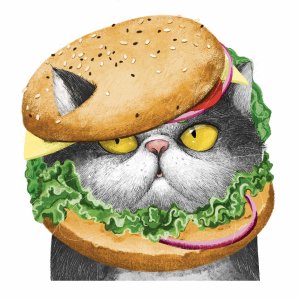 Блокнот 30л ВКУСНЫЙ КОТ 120х117 мм фигурная вырубка мягкий переплёт 63036