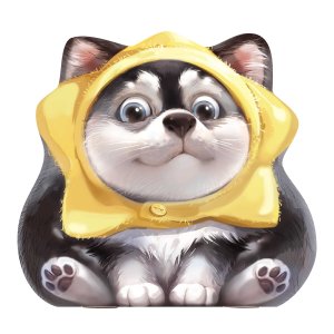 Блокнот 32л ХАСКИ-ЗВЕЗДА 130х120 мм фигурная вырубка мягкий переплёт 72653