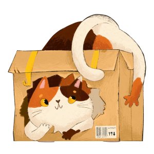 Блокнот 32л КОТ В КОРОБКЕ 130х120 мм, фигурная вырубка, мягкий переплёт 72655