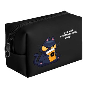Кошелек для банкнот и монет КОТ С КОФЕ 10х7х5 см 72828