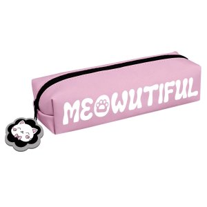 Пенал ДОВОЛЬНЫЙ КОТИК без наполнения 20,5х5х4 см искусственная кожа 72122