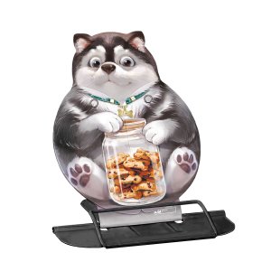 Подставка для книг и учебников ХАСКИ С ПЕЧЕНЬКАМИ 18,8*15,7 см металл 73017