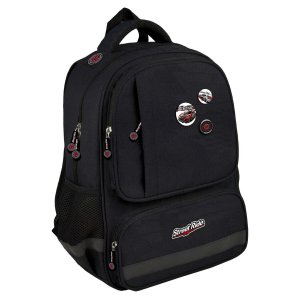 Рюкзак ГОРОДСКИЕ ГОНКИ 30х40х14 см полиэстер значки резиновая нашивка 71928