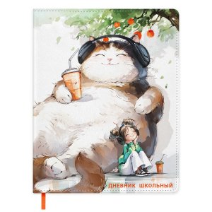 Дневник 1-11 ДРЕМЛЮЩИЙ КОТ тв кожзам 72416