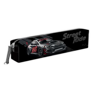 Пенал ЧЕРНАЯ МАШИНА 20х4х4.5 см на молнии 72016