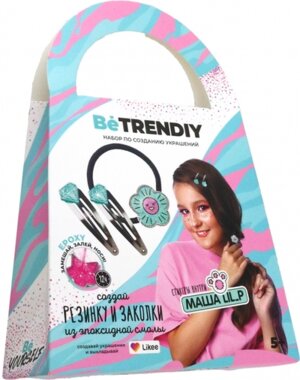 Создай украшения из эпоксидной смолы Be TrenDIY Резинка и заколки by Masha LIL P