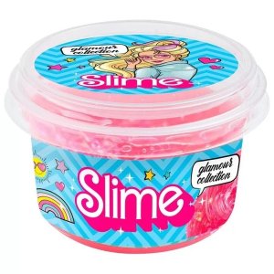 Slime glamour collection clear розовый SLM184