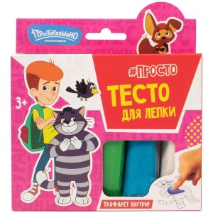 Набор для творчества Тесто для лепки Волшебное тесто Простоквашино Дядя Федор 250 гр