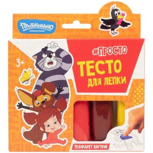 Набор для творчества Тесто для лепки Волшебное тесто Простоквашино Тама Тама 250 гр