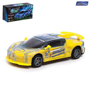 Машина инерц Crazy race гонки русская озвучка свет желтый 7667647