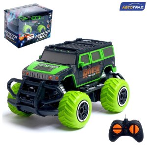 Джип р/у Граффити работает от батареек зеленый 5218586