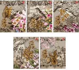 Тетрадь  48л Клетка Кружево Sev FSCMixCredit FC-COC-643086/7224/5