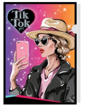 Папка уголок А4 Тик Ток GIRL FC-73810-TT