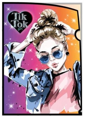 Папка уголок А4 Тик Ток GIRL FC-73812-TT