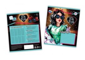 Тетрадь  12л Клетка Тик Ток GIRL диз 2 NS-12-69279-TT