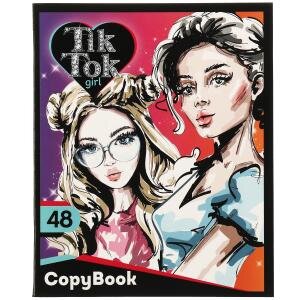 Тетрадь  48л Клетка Тик Ток GIRL диз 2 NS-48-73813-TT