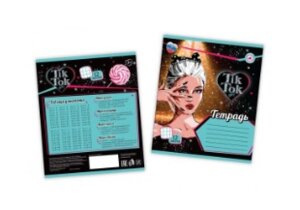 Тетрадь  12л Клетка Тик Ток GIRL диз 3 NS-12-69280-TT