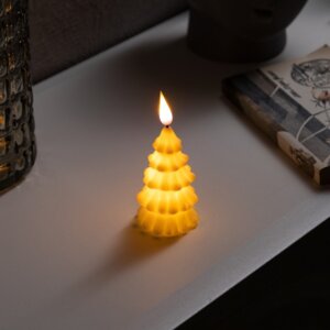 Фигура световая свеча Елочка 12х6х6см от бат AG13x3 в компл 9642124