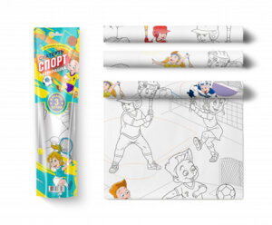 Скатерть раскраска Спорт 1100х3600х0,060