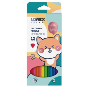 Карандаши 12цв трехгран дерев LXKCPW-12