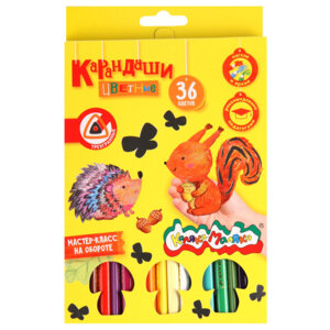 Карандаши 36цв трехгран КТКМ36
