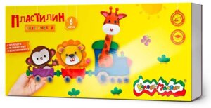 Пластилин  6цв 120г ПКМ0620