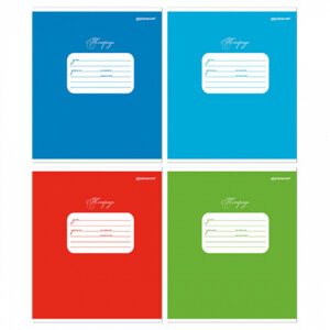 Тетрадь  12л Клетка Однотонные мелован ТШК12-ОД