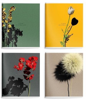 Тетрадь  96л Клетка ЦВЕТЫ МИНИМАЛ УФ-лак ТОСК96-ЦМ