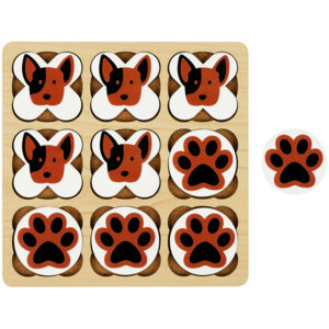 Головоломка Крестики нолики Песики дерево 10 фигур ГЛ00011