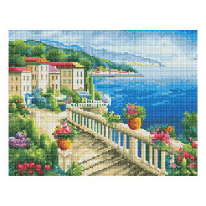 Алмазная мозаика Набережная 30х40см холст