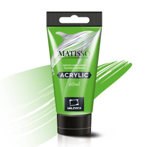 Акриловая краска 60мл Matisso зеленая флуоресцентная 617207