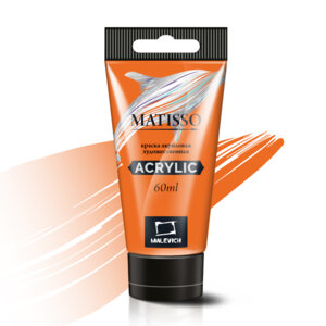 Акриловая краска 60мл Matisso оранжевая флуоресцентная 617147