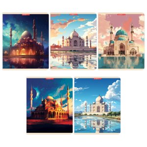 Тетрадь  96л Линия Мечети полн твин уф лак 14885/5-EAC