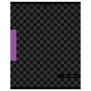 Тетрадь предм 48л Клетка Шахматка География твин УФ лак 15554-EAC