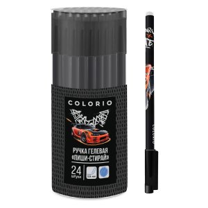 Ручка гелевая синяя 0,5мм пиши-стирай с покрытием СОФТ ТАЧ Круглый корпус KPMB-US2-125ER-PVC24