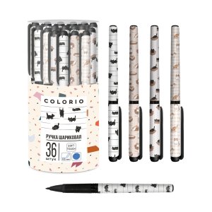 Ручка шариковая 0,5мм синяя СОФТ ТАЧ Круглый корпус COMB-US4-165-PVC36