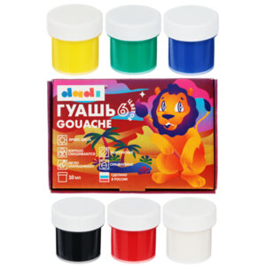 Гуашь 6цв 10мл 583-248