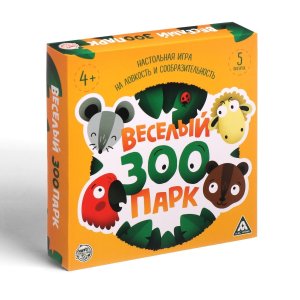 Игра наст на ловкость и сообразительность Веселый зоопарк 60 карт 4+ 898368