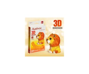 Конструктор 3D Львенок 30 деталей 7867858